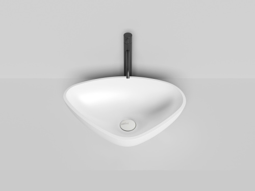 Раковина из искусственного камня S-Stone Salini GLORIA 1102206M 60х40 накладная цвет белый без отверстий под смеситель - фото 4